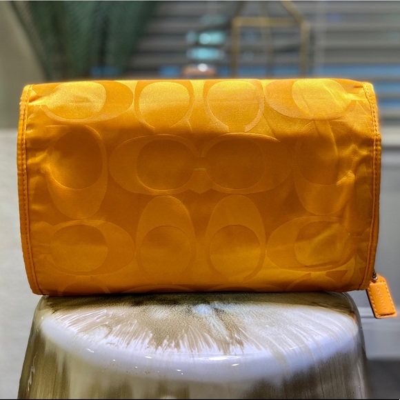 Hanging Marigold Signature C Satin Toiletry Bag - Picture 2 of 4